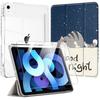 Case + Tempered Glass - E.F.Connection - for iPad Air 4/5 10.9" - Shockproof - Cat Pattern - Pencil Holder