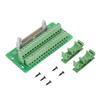 Terminal Breakout Block, Male Header Breakout Board, Terminal Block Connector, IDC34P, 34-Pin, PLC Interface, Simple DIN Rail Mounting Legs