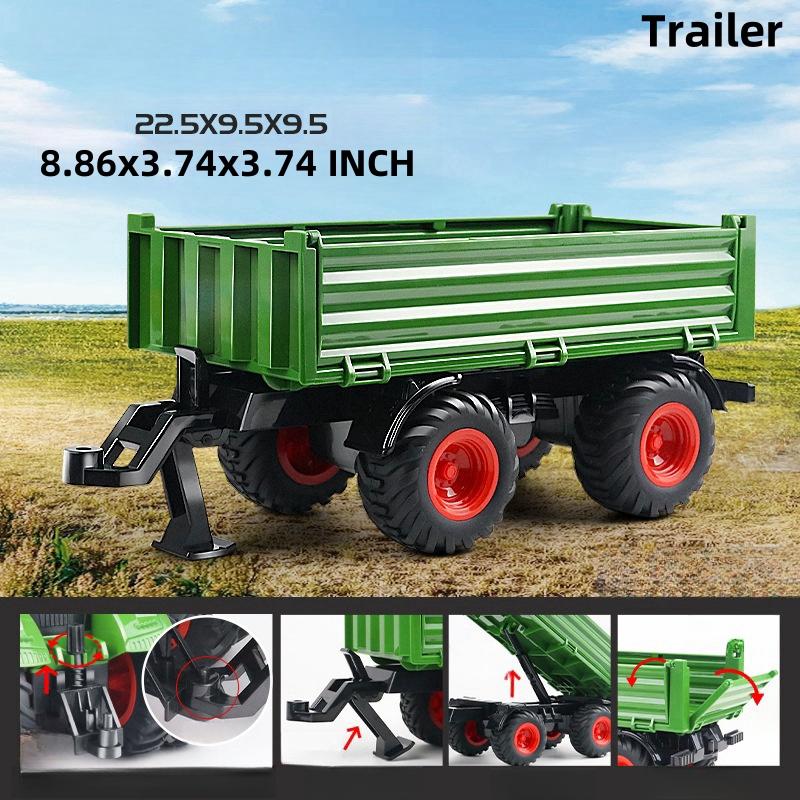 Крупногабаритные игрушечные тракторы со светом и звуком, прицеп для подарка на Хэллоуин и Рождество, день рождения