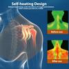 Регулируемый мягкий самонагревающийся расслабляющий плечевой пояс с поддержкой брекетов магнитный терапевтический ремень(XL)