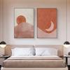 Солнце и Луна Декор Фреска Современный Минималистский Плакат Картина на Холсте и Настенные Художественные Печати Для Гостиной Современный Домашний Декор Без Рамы