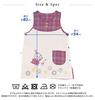 Saint Ladies Moomin Apron Check Bordeaux Size Total 84cm [ST-IM0054] M-L (Free Size) Bust Approx. 79-94cm, Length Approx.