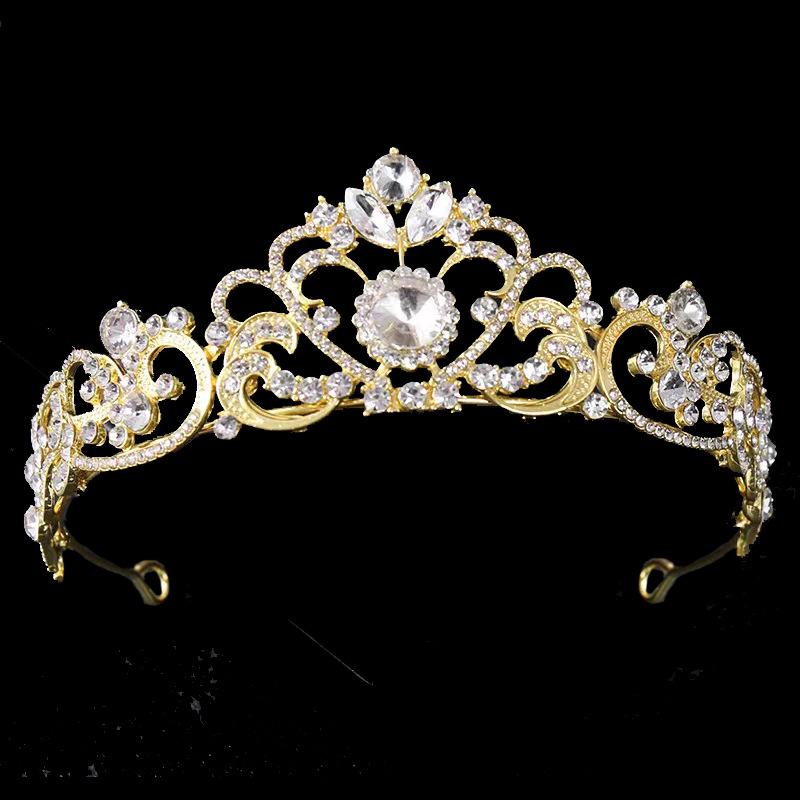 Модный головной убор невесты и подружки невесты с бриллиантовой короной, аксессуары для волос богини красоты, корона для волос и повязка на голову