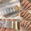 Laser Nail Foil Decals Iridescent Nail Decals Professional Manicure Decals  Nail Decoration