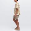Uniqlo SS23 Пуловер с принтом листьев Рубашка с коротким рукавом Мужские рубашки 458352-01