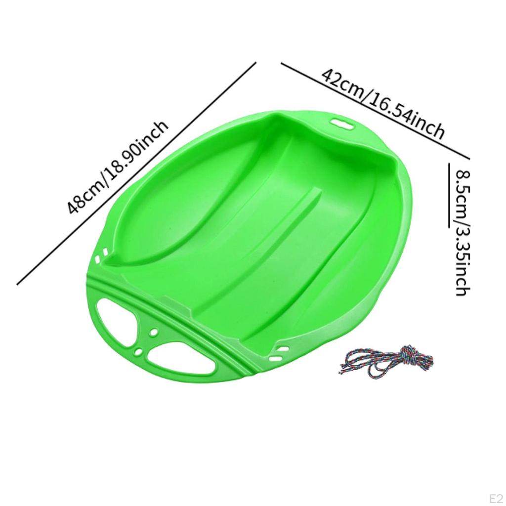 Снежные сани, лыжная доска с ручкой, скользящий канат для травы, зимняя игрушка, тобогган, большой