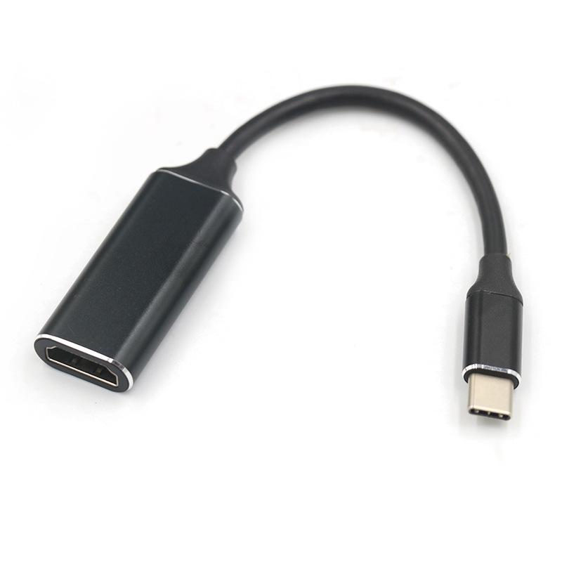 Алюминиевый сплав Тип-C на HDMI 4K Адаптер-кабель для преобразования экрана мобильного телефона и компьютера
