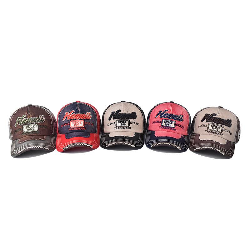 Корейские Ретро Мужские Женские Бейсболки Хлопковые Snapback Кепки Вышивка Стирка Универсальные Модные Буквы Отдых Защита от Солнца На Открытом Воздухе