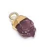 Amethyst Rough Gemstone 925 Sterling Silver Jewelry Pendant 0.59"
