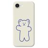For iPhone 16e Case Simple Bear Pattern Printing Straight Edge TPU Phone Back Cover