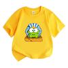 Children's T-Shirt Cotton The Rope Om Nom Frog Cartoon Print Kids Tees Cute Boys Girls Tops O-Neck Short Sleeve Summer Toddler