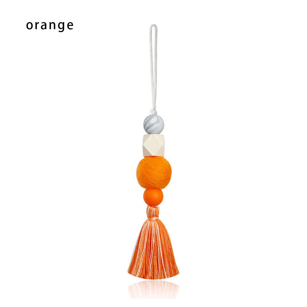Natural Wood Beads Closet Hanging Ornaments Wall Decorations Car Hanging Drop Hanging Pendant