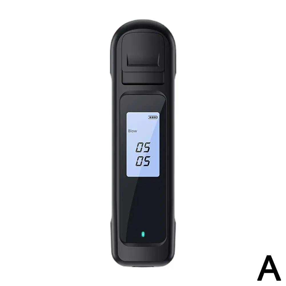 Новый Высококачественный Алкоготестер Дутьевого Типа Светодиодный Тестер на Алкоголь в Выдыхаемом Воздухе Цифровой -граничный Эксклюзивный Дисплей для Автомобиля C5q3