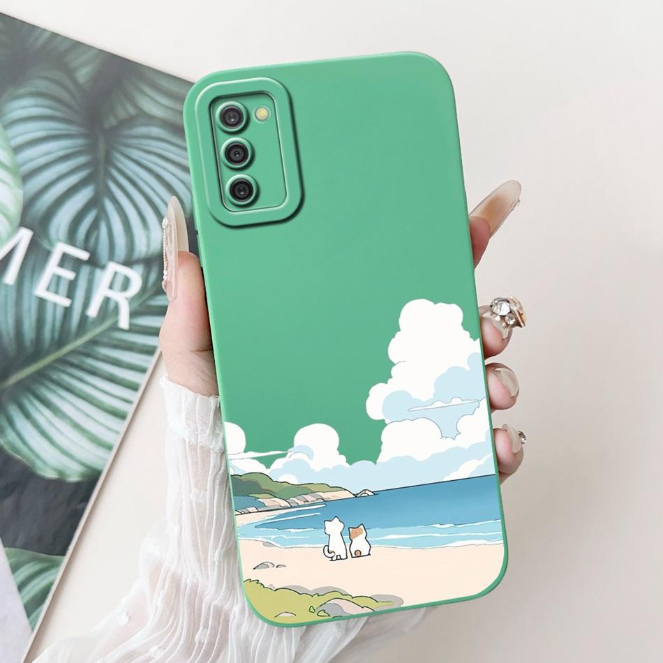 For Samsung Galaxy A03S A02S Cute Panda Rabbit Cartoon Soft Silicone Case For Samsung A02s A03s Camera Protective Phone Cases