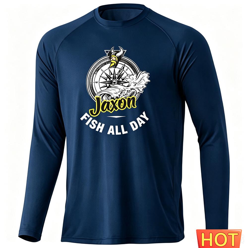 Fishing Shirt Long Sleeve Men Sun UV Protection Summer Breathable Top For Hunting Men's Outdoor Fishing Long Sleeved T-shirt top