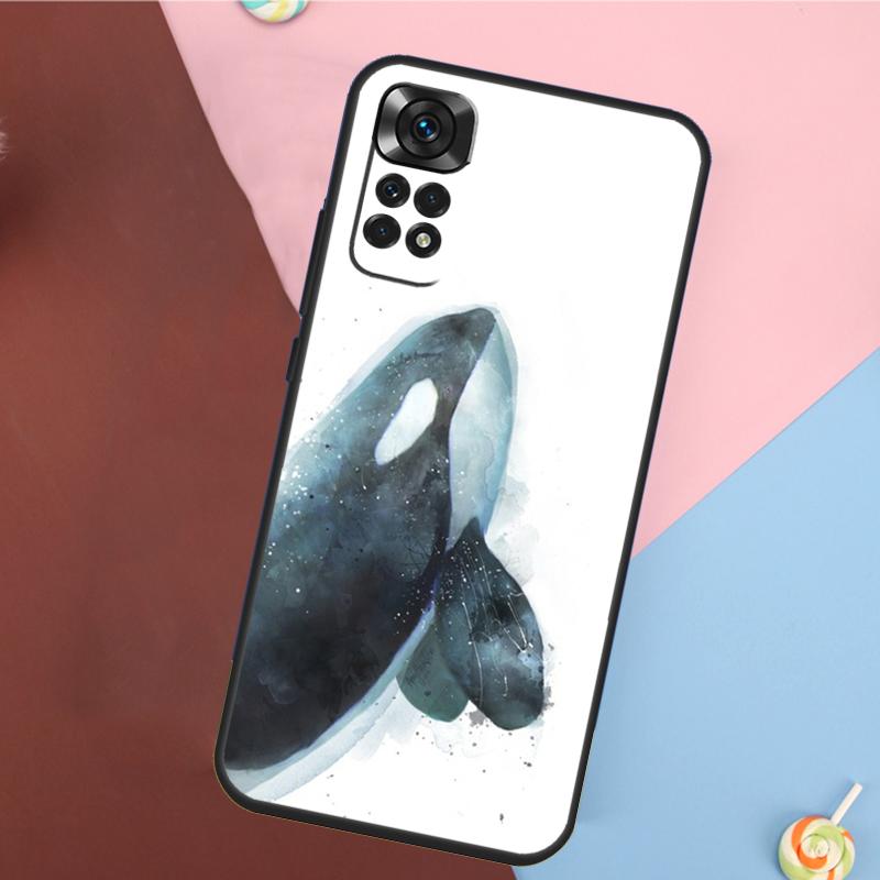 Чехол-накладка с косатками для Xiaomi Redmi Note 13 14 Pro 12 11 9 10 9S 10S 11S 12S Redmi 14C 10C 12C 13C