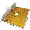 New Set of 1 Router Table Insert Plate Aluminum Alloy Wood Milling Flip Board Trimming Machine