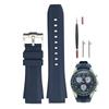 Sibehill 20mm Replacement Silicone Watch Band for Omega and X, Swatch, MoonSwatch, Speedmaster.