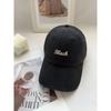 Face Small Spring And Autumn Cap Female Three-Dimensional Embroidery Letters Soft Top Versatile Student Casual Baseball Cap Trendy Man