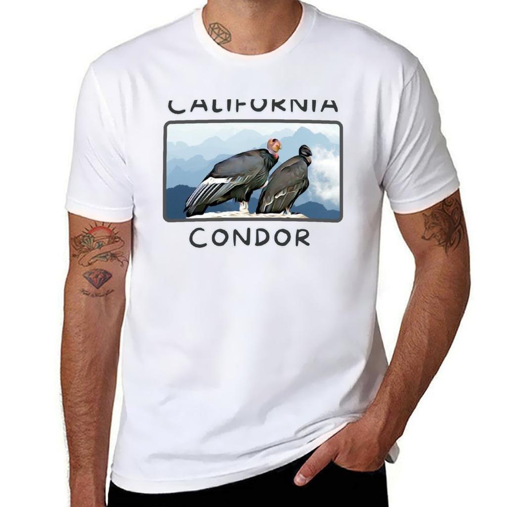 California Condor Couple TShirt Work Casual Loose Fit TShirt