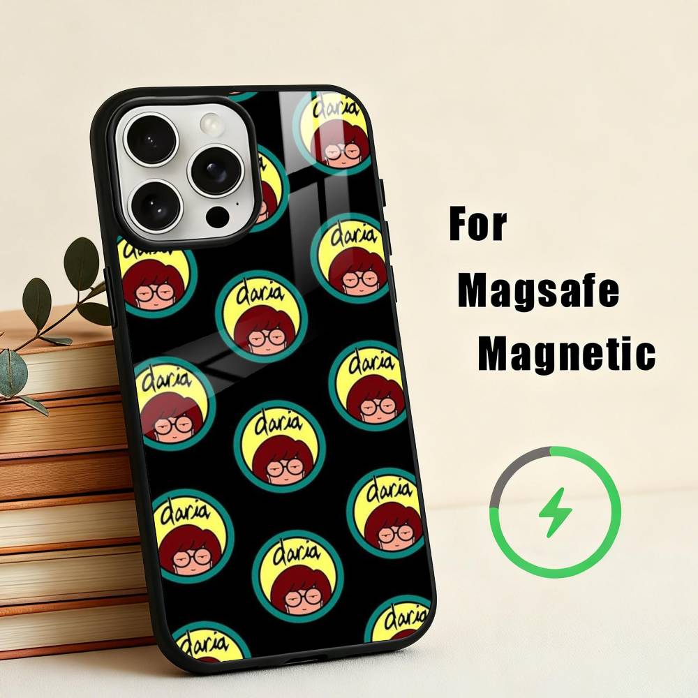 Daria Cool Girl Fashion  Phone Case For iPhone17,16,15,14,13,12,11 Plus,Pro Max Magnetic For Magsafe Wireless Charging