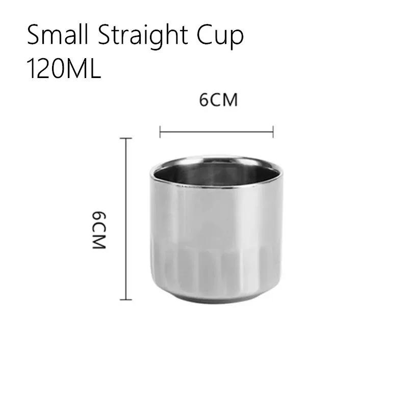 350ml/500ml Stainless Steel Double Wall Beer Mug Silver Coffee Cup Portable Travel Office Water Cups Drinkware Tumbler