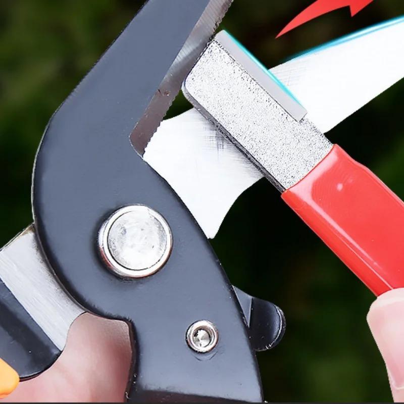 5pcs Portable Knife Sharpener Double-sided Scissors Shears Quick Sharpening Stone Home Kitchen Tool Outdoor Gardening Gadgets