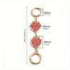 1PC Strawberry Extended Decorative Chain Wallet Crossbody Bag Shoulder Strap Chain Armpit Bag Diy Replacement Extension Chain