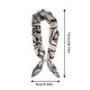 No Tie Silk Scarf Magnetic Pearl Buckle Women Neckerchief Sun Protection Satin Neck Scarf  Summer