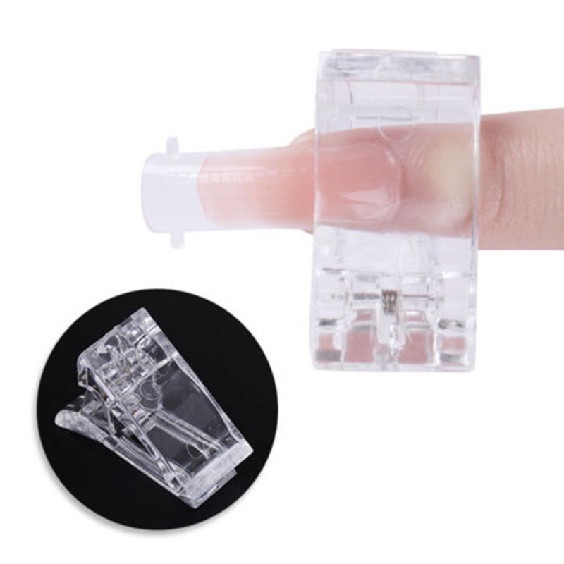 Зажим для ногтей, прозрачный палец, поли, быстрое наращивание геля, наращивание ногтей, маникюрный инструмент