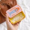 Whimsical Jewelry Container Sardine Tin Box with Fishbone, PLA Vintage Compact Size Decorative Vanity Accessory Organizer, Portable Storage