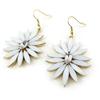 [N0208] - Designer Earrings 'Sissi' White