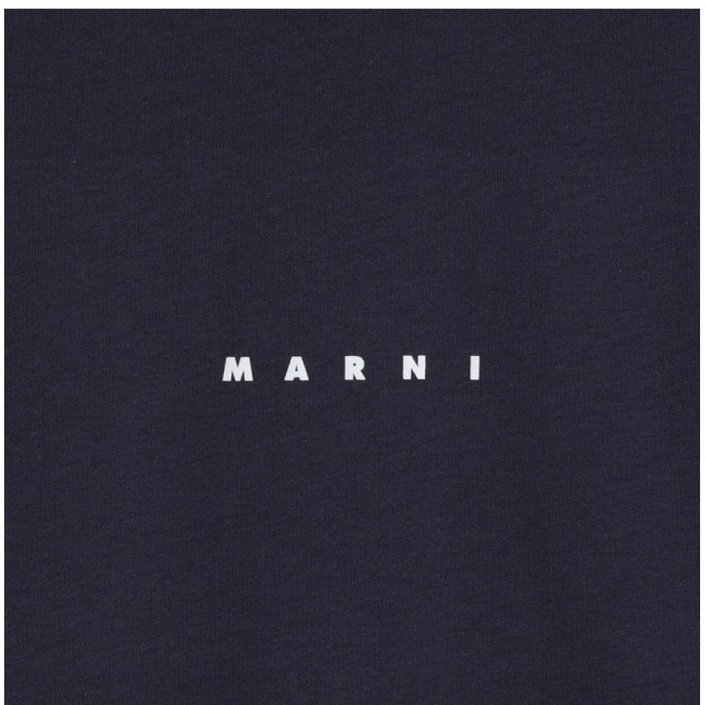 Marni Humu0223p1 UScS87 Lob99 Логотип Мужская S Короткий рукав Футболка