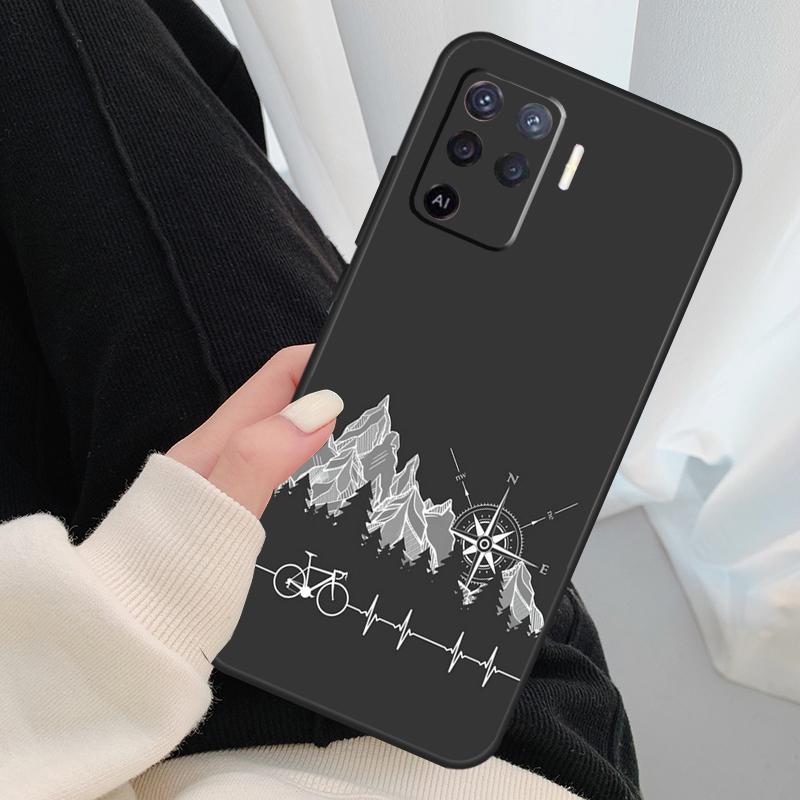 Велоспорт Велосипед Цикл Забавный Чехол Для Oppo A96 A76 A16 A60 A98 A58 A78 A18 A38 A80 A40 A77 A57 A17 A74 A54 A94 A15 A5 Pro