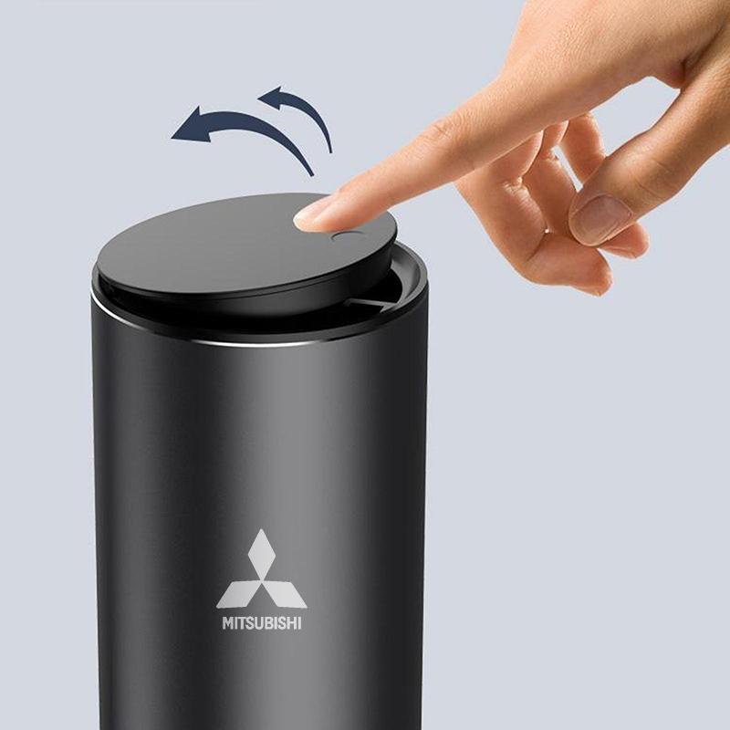Alloy Auto Organizer Storage Bag Ashtray Mitsubishi Car Trash Can For Asx Lancer Outlander Pajero Ralliart Car Accessories