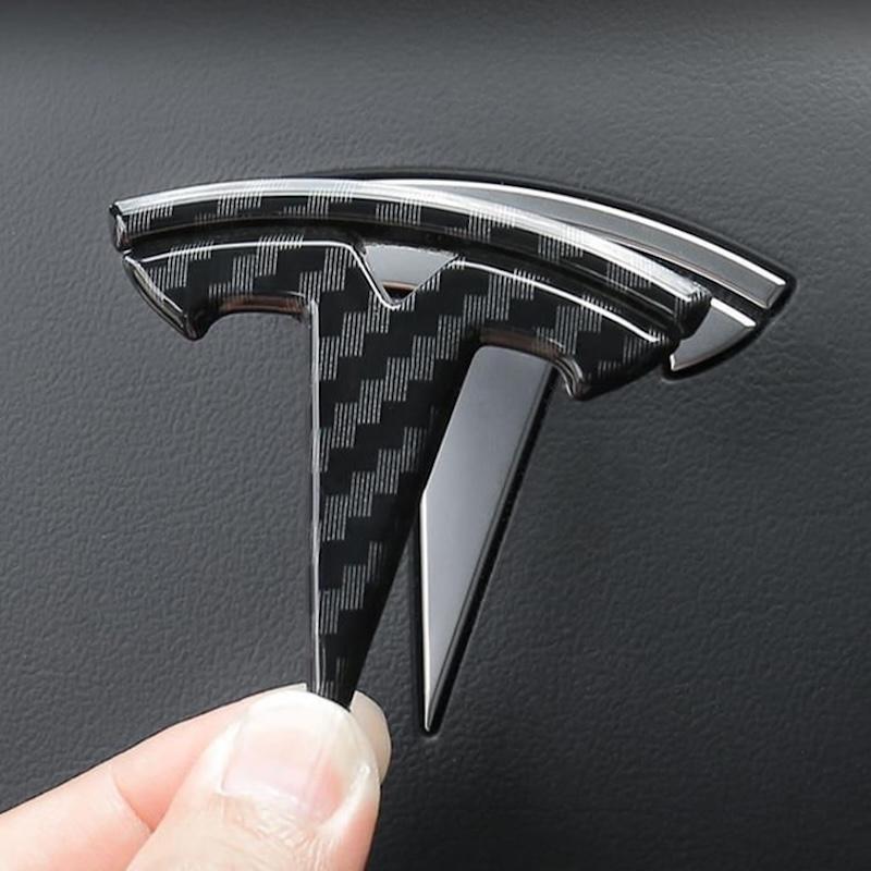 Tesla Model 3 Logo Sticker Badge Decals 3 pieces