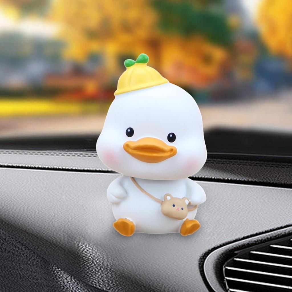 Качающаяся голова автомобиля украшения ремесла утка статуя для дома спальни офиса