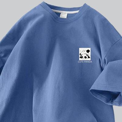 Футболка из хлопка с короткими рукавами женская летняя новая свободная с рукавом Five-minute