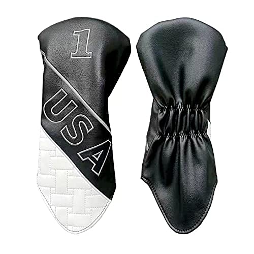 Головка для гольфа деревянная утилитарная UT H чехол, чехол, чехол, чехол, чехол, набор из 4 предметов, Нет. 1, нет. 3, нет. 5, нет. (Черный, Нет. 1, 3, 5, H, набор из 4 предметов)