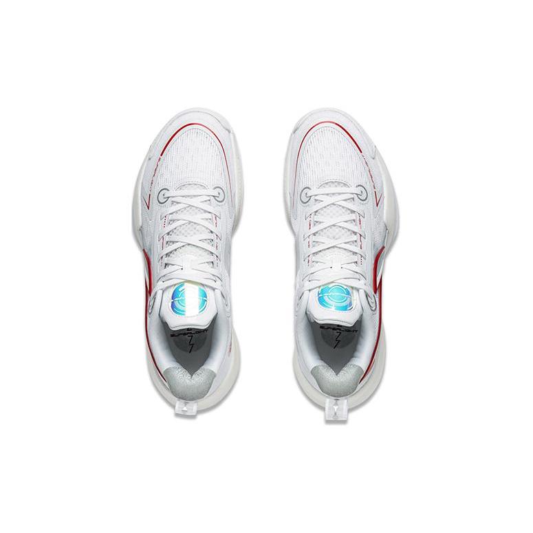 Li Ning Super Light V2 Амортизация Скользкая Устойчивость к истиранию Дышащая Поддержка Упругость Низкие Баскетбольные кроссовки ABAT029-3