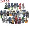 Mini Figure Building Blocks Set - 24-Piece Fun Toy Collection for Creative Kids