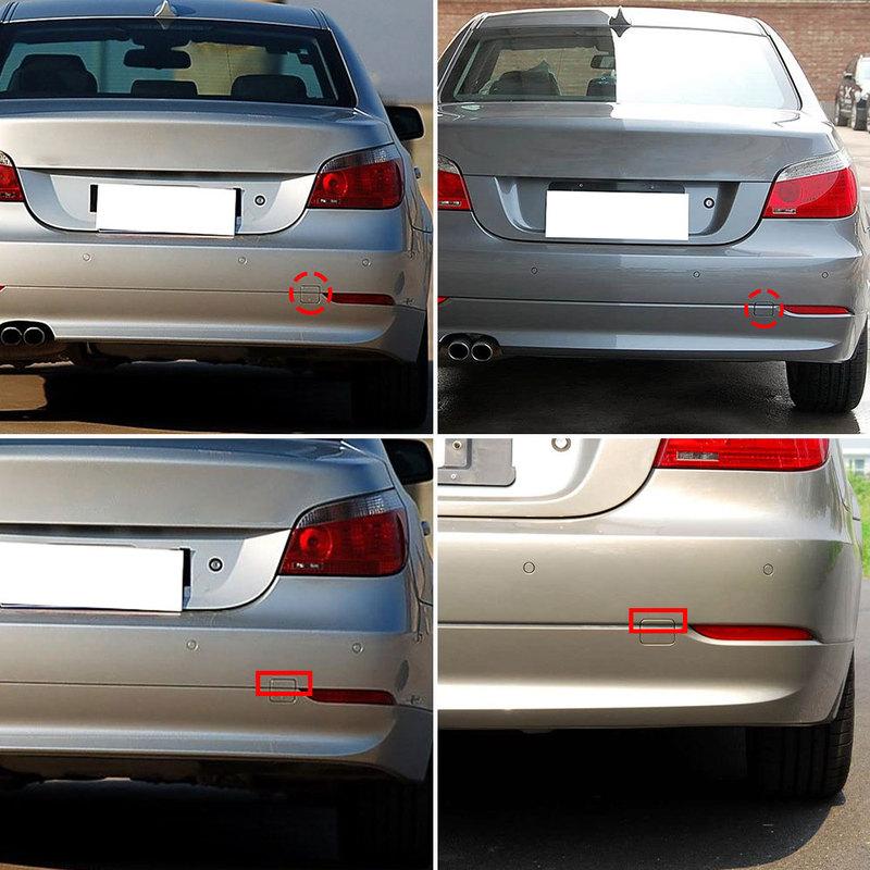 Для BMW E60 Автомобильный Задний Бампер Крышка Буксировочного Крюка Колпачок Крышка Прицепа Аксессуар Черный Белый Для BMW 5 Серии 2003-2010 520 525 530 535i