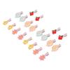 20pcs Pet Hair Clip Flower Shape Resin Lovely Sweet Cute Pet Grooming Hairpin for Small and Medium Pets