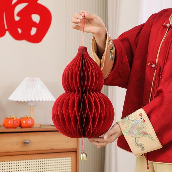 Набор подвесных украшений для рождественской елки Легкая сборка Праздничный подвесной декор 3D украшение из сотовой бумаги