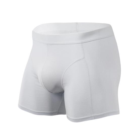 Мужские трусы-боксеры средней посадки с эластичным поясом, U-образной формы, однотонные, дышащие, облегающего дизайна