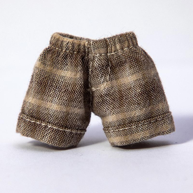 Ручная работа Брюки для куклы Ob11 Одежда Джинсовые шорты в клетку Аксессуары для кукол Для Penny, Molly, Obitsu11, Gsc 1/12 Bjd кукол