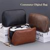 Portable USB Organizer Bag Solid Color Cable Storage Pouch  for Electronic Accessories Storage