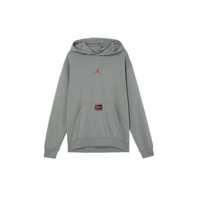 Jordan Толстовка с капюшоном Brooklyn Fleece Logo Print, мужские толстовки с капюшоном, сланцево-серого цвета, фитнес-красного цвета HV5046-029