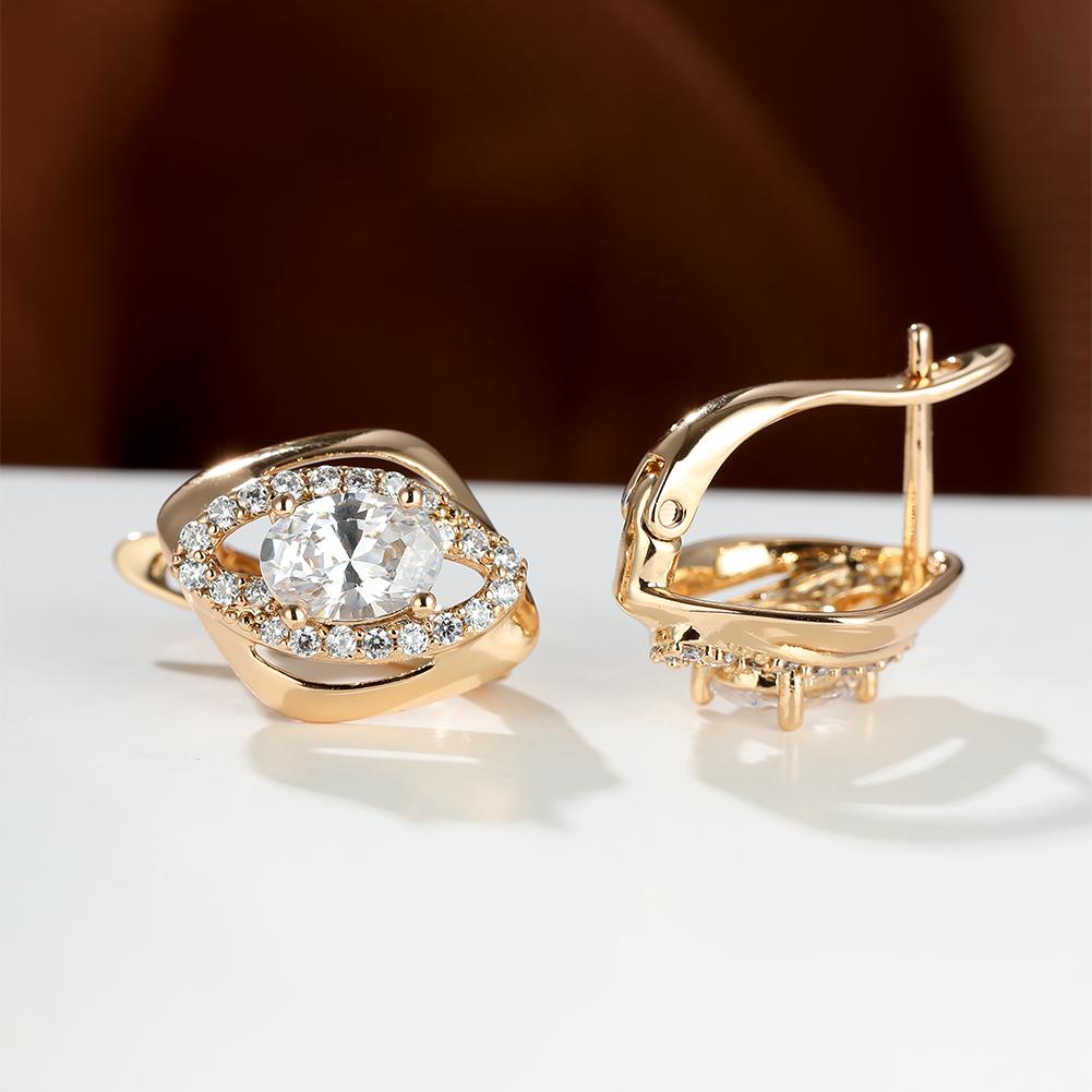 Mystic Oval Cut Rainbow Stone Marquise Design Earrings Horse Eye Love Dangle Earrings Bride Band Engagement Jewelry