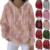 Women's Fashion Casual Hooded Loose Printed Long Sleeve Sweatshirt